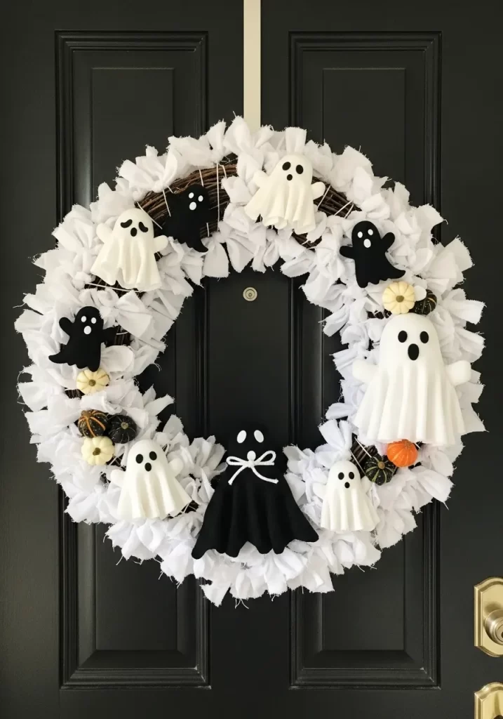 Spirited Fabric Wreath