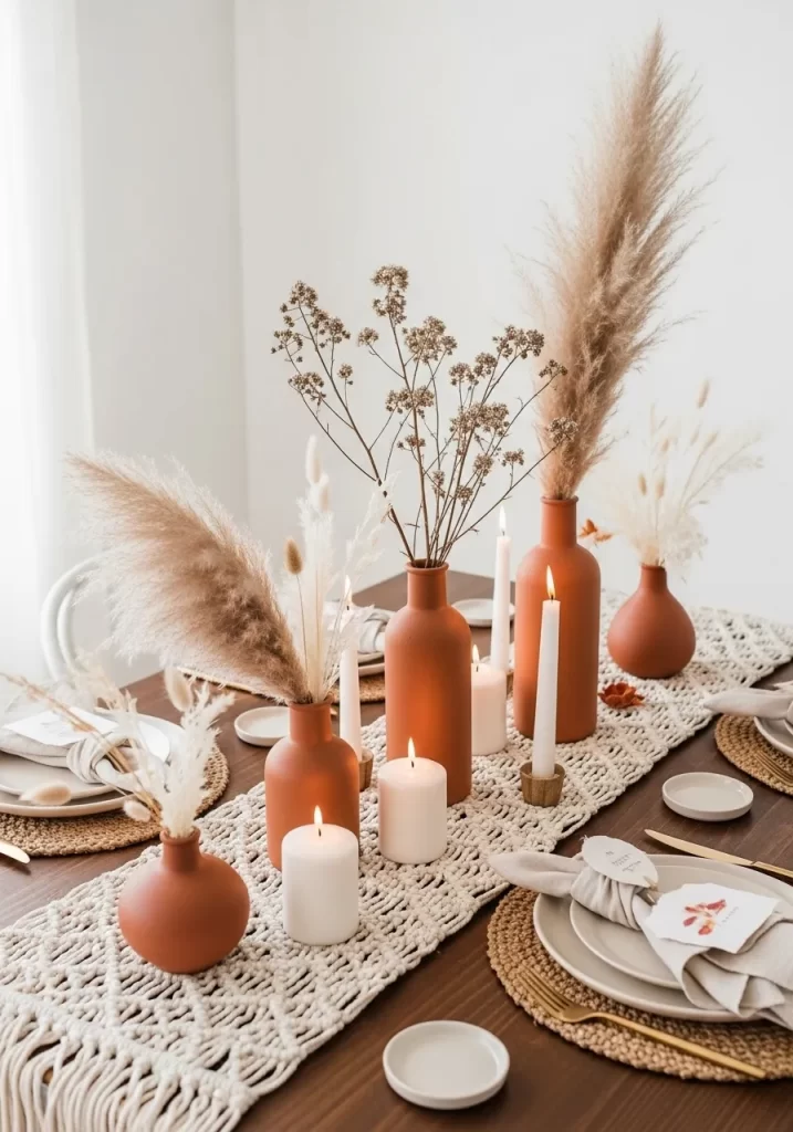 Earthy Terracotta & Pampas Grass