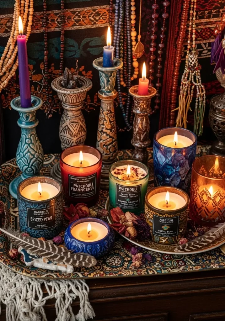 A Bohemian Candlelit Altar
