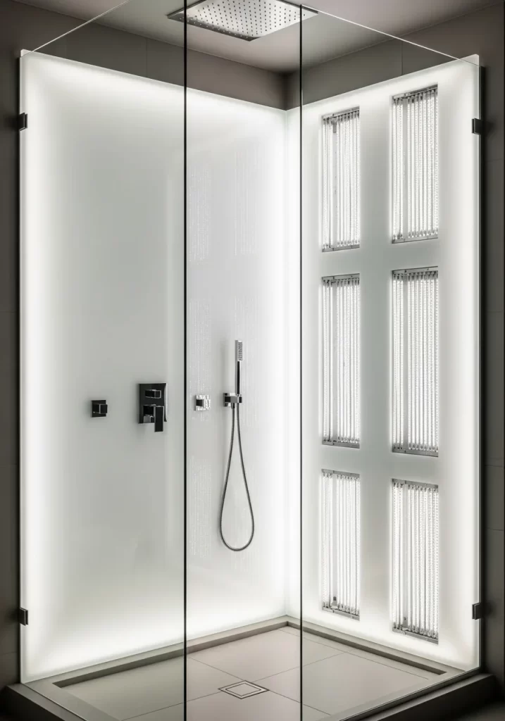 The Luminous Shower Enclosure
