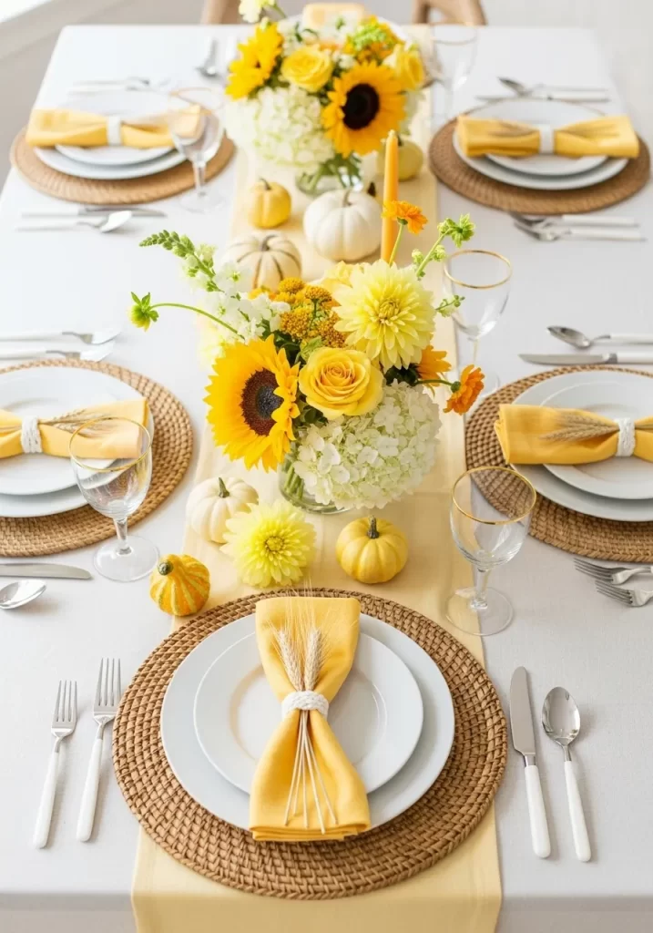 Sunny Sunflower Tablescape