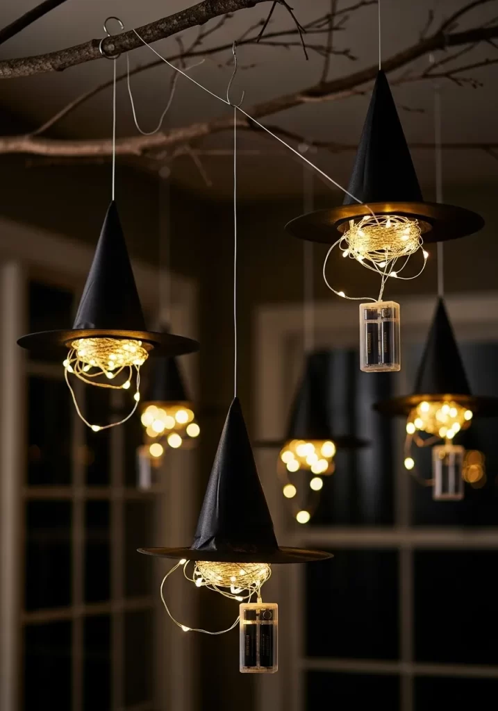 Floating Witch Hat Lights