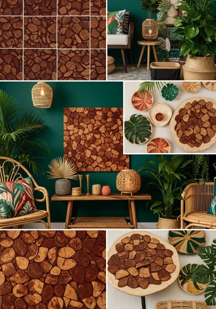 Reclaimed Wood & Cork Wall Decor