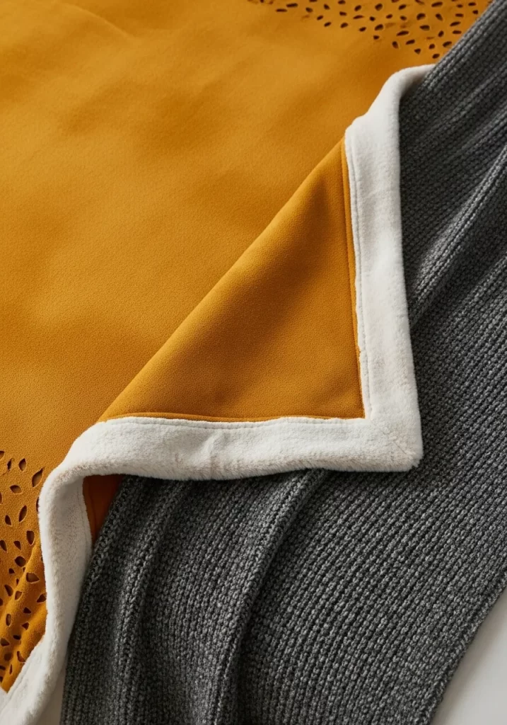 Golden Cutout Blanket