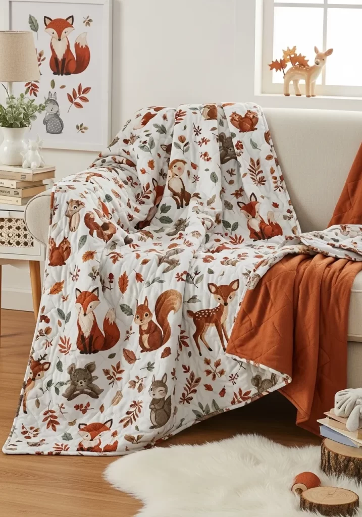 Whimsical Woodland Throw