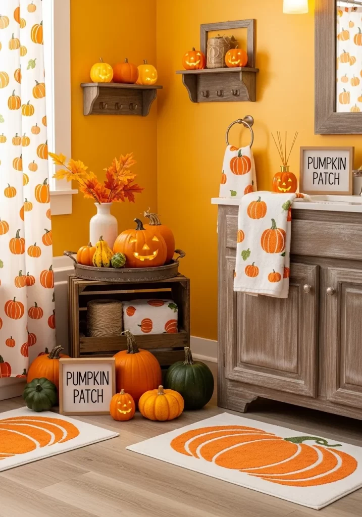 The Lively Pumpkin Patch Bathroom