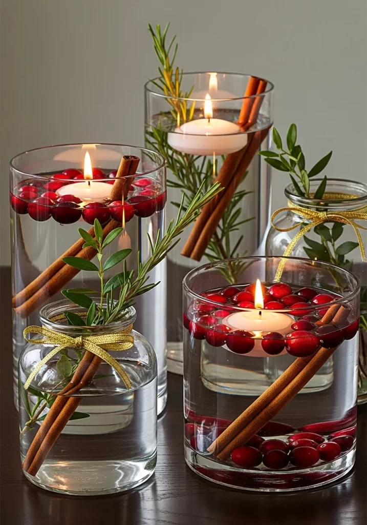 Festive Floating Candle Vases