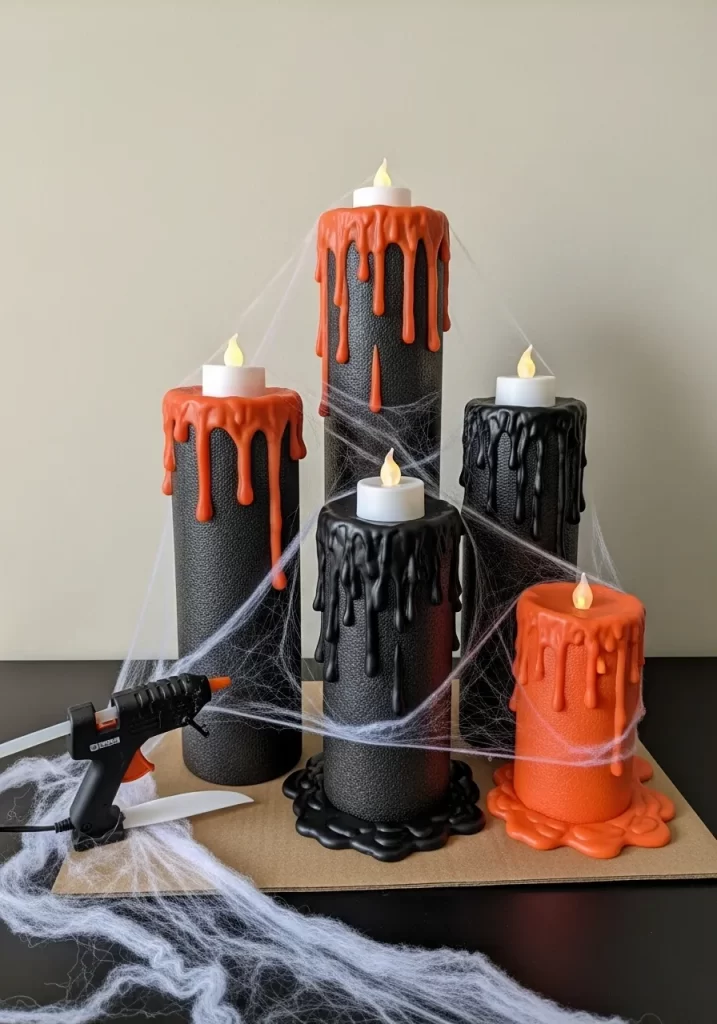 Melting Wax Candles