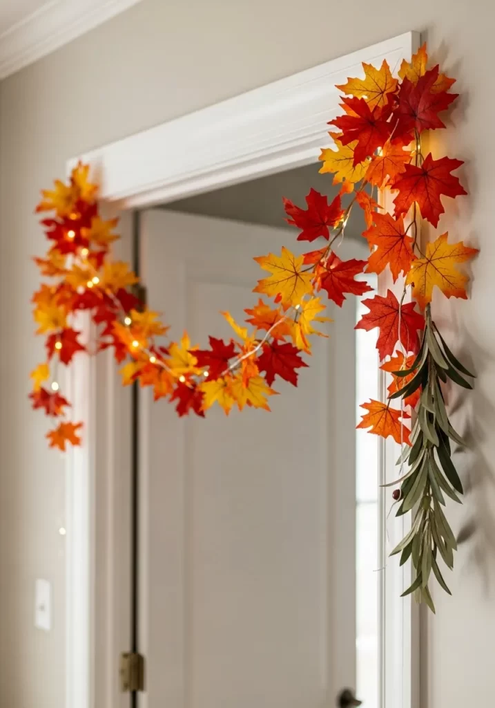 Illuminated Maple Leaf Garland