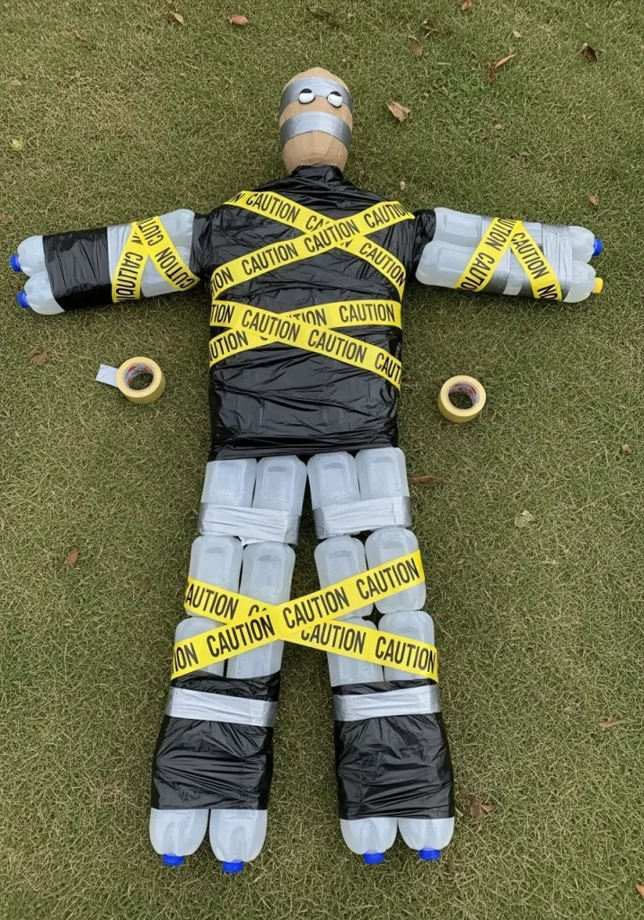 Caution Tape Mummy Man