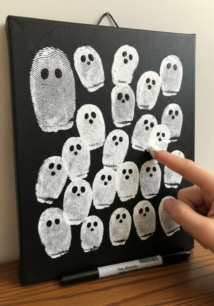 Spooky Fingerprint Art