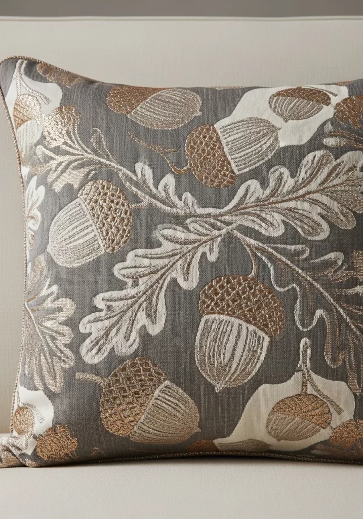 Gilded Acorn Throw