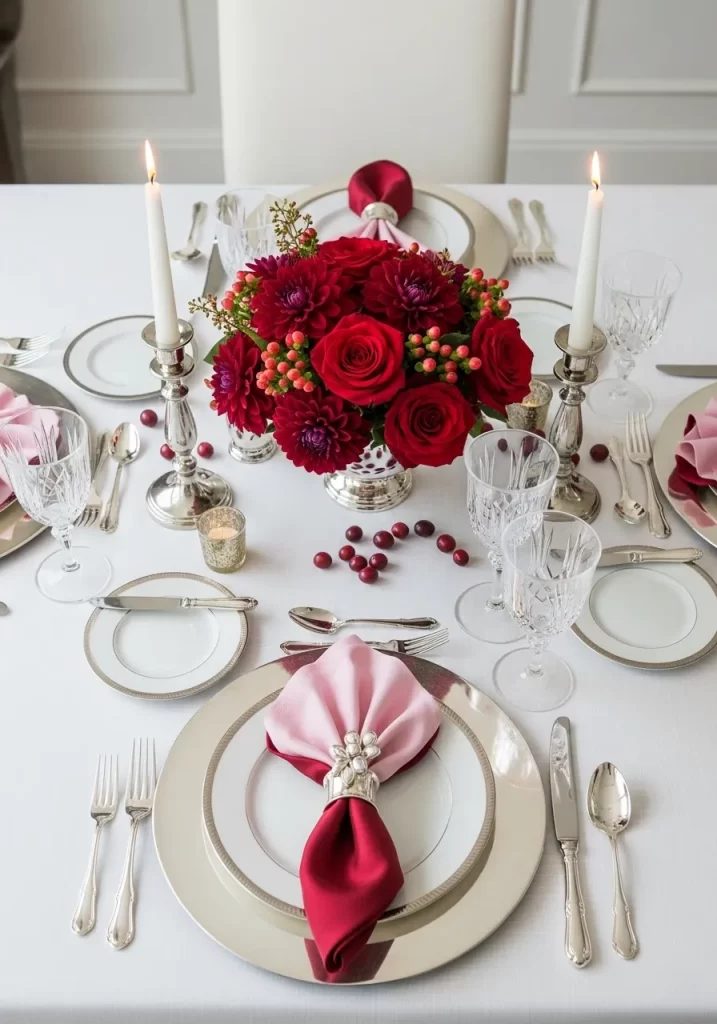 Elegant Crimson Setting