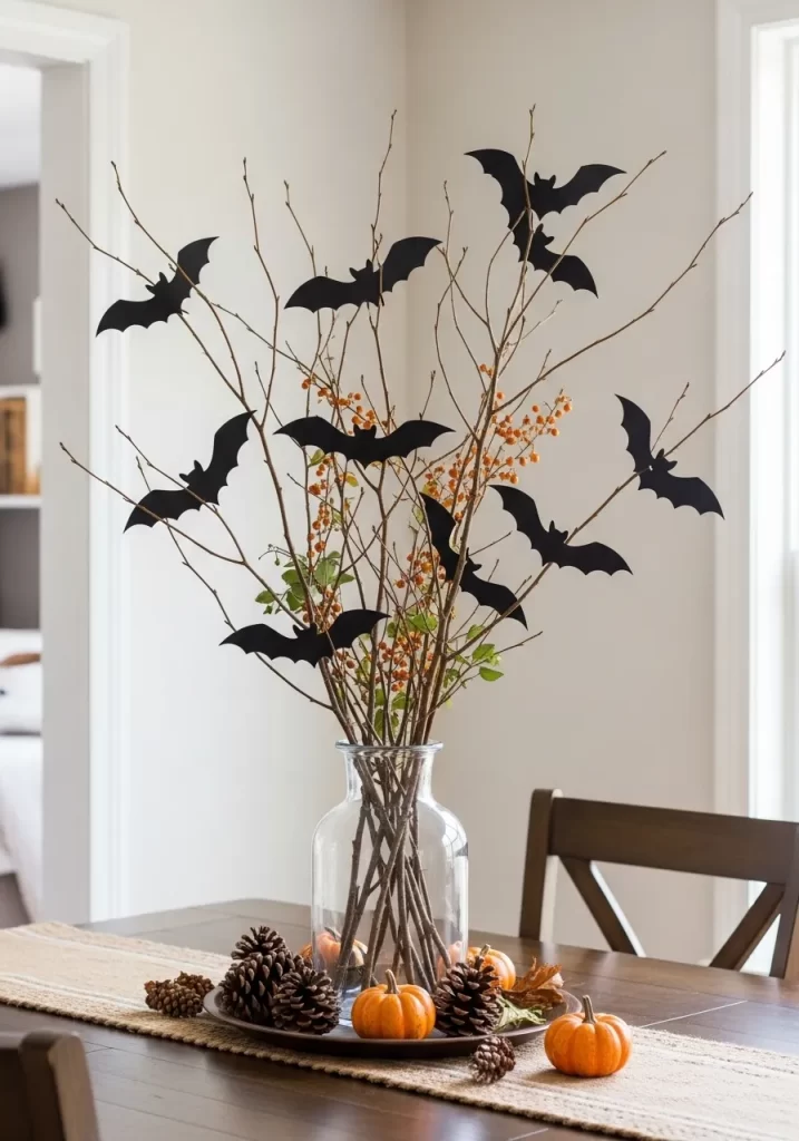 Modern Bat Swarm Centerpiece