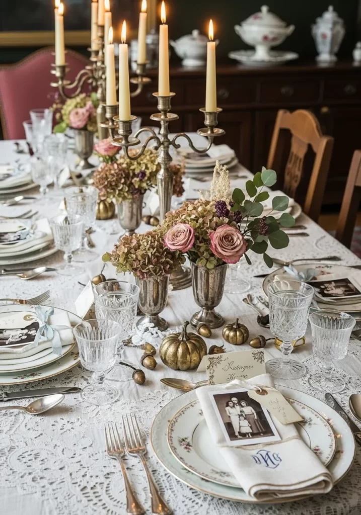 The Vintage Lace & Rose Charm