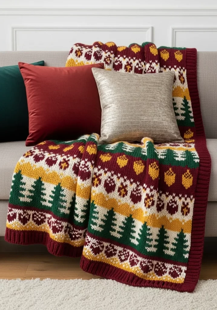 Cozy Cabin Fair Isle Throw