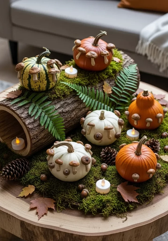 Woodland Forest Mushroom Pumpkins