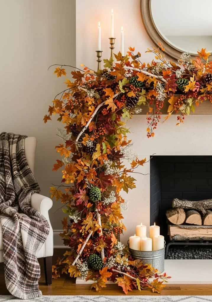 The Bountiful Mantle and Hearth Garland