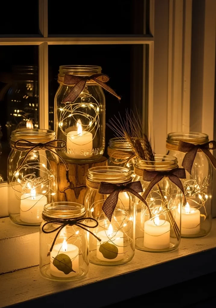 The Twinkling Mason Jar Glow