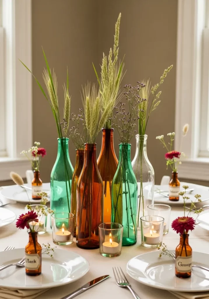 Colorful Bottle & Grass Medley
