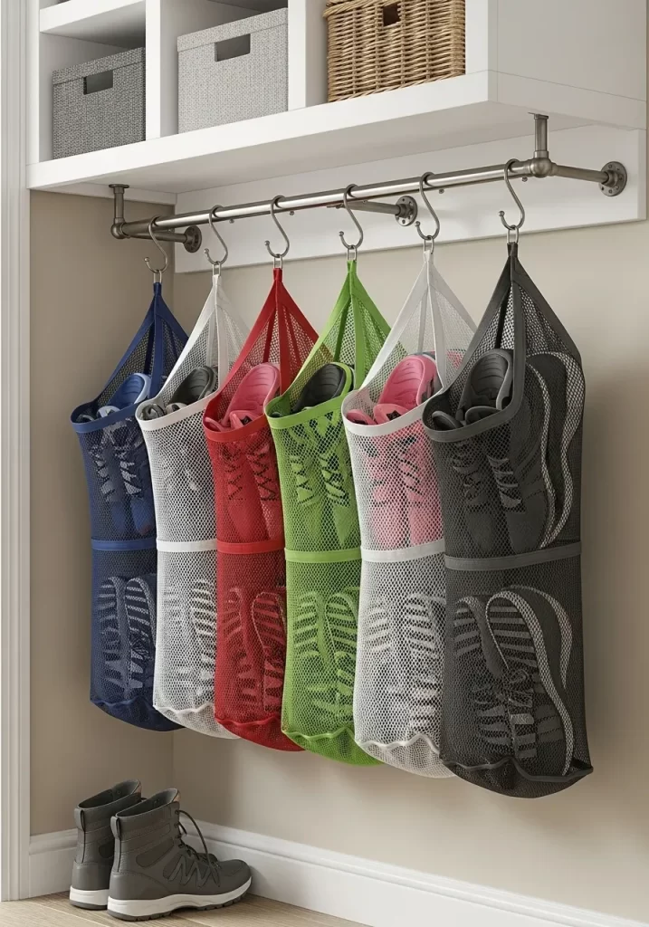 The Hanging Mesh Shoe Sorters