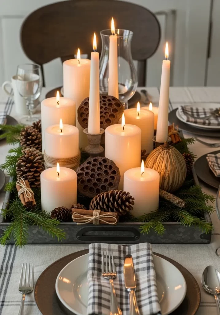 The Rustic Candlelit Tray