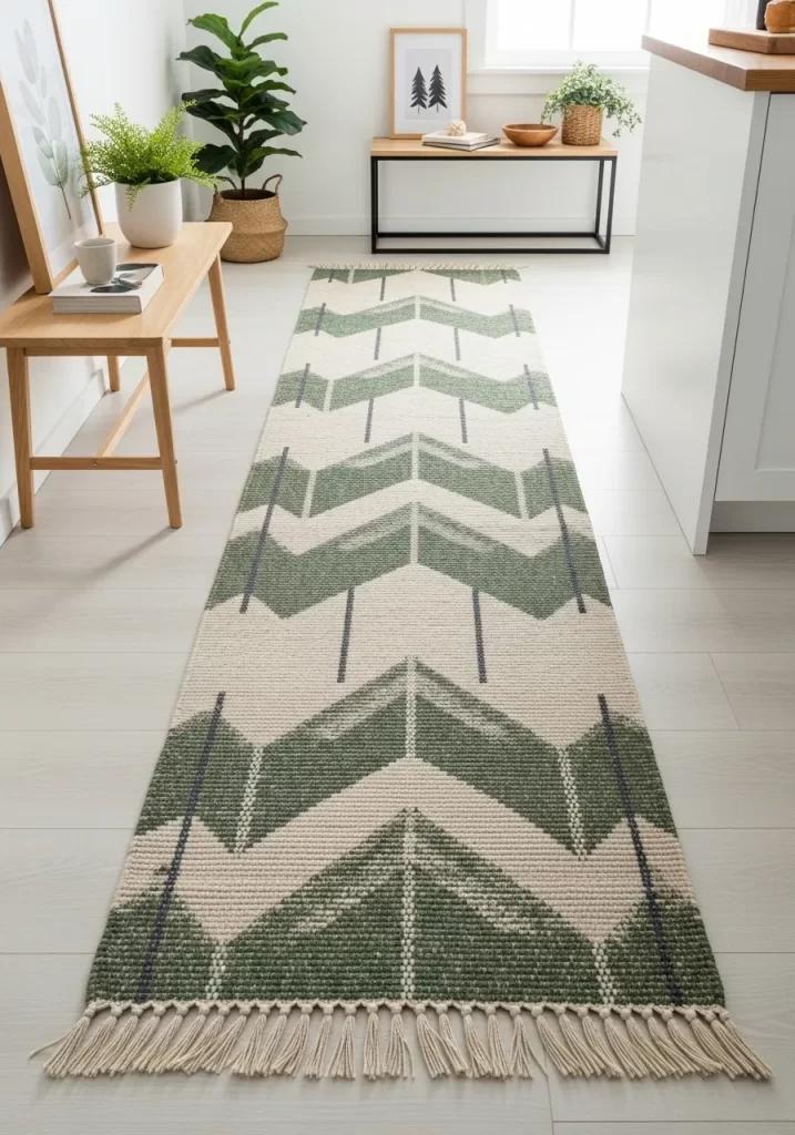 The Pine Forest Chevron Runner
