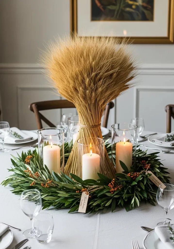 The Golden Wheat Sheaf Wreath