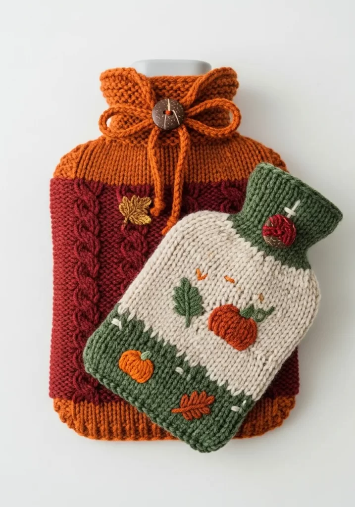 Cozy Knitted Hot Water Bottle Covers