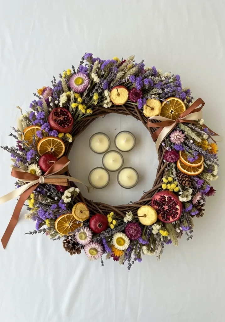 Aromatic Dried Floral Wreath