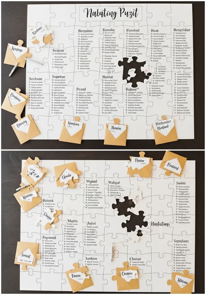 Interactive Puzzle Seating Chart