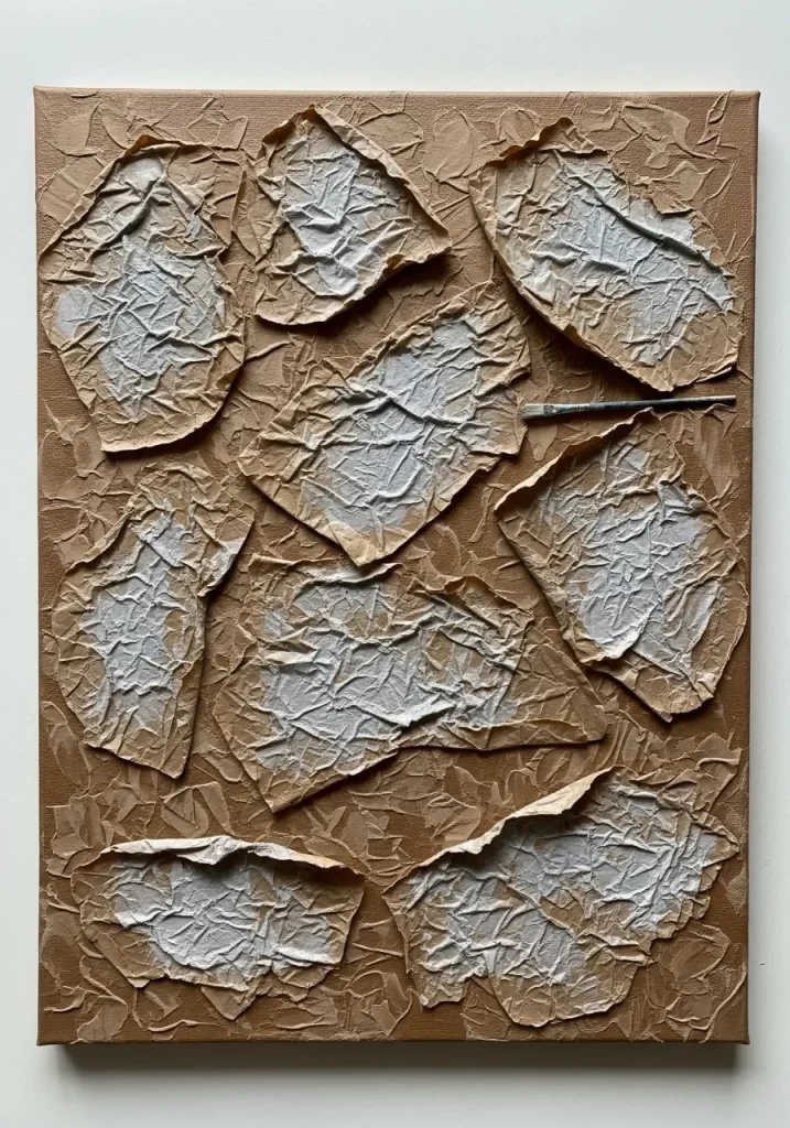 Rustic Paper Texture Collage