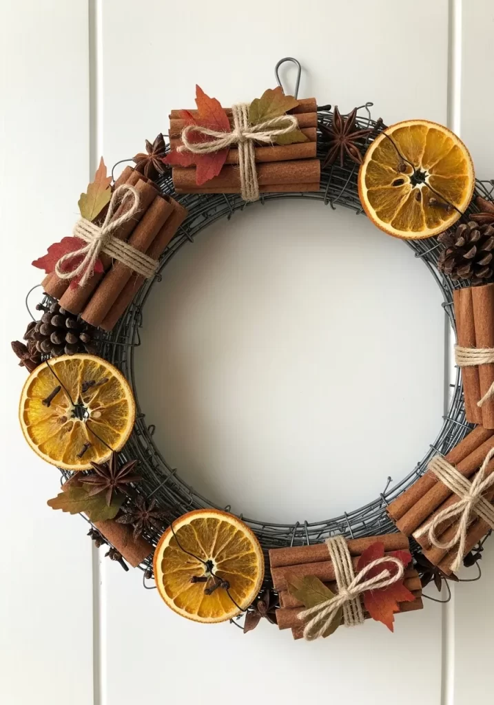 Cinnamon and Dried Orange Wreath