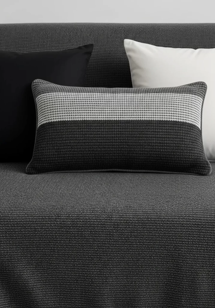 Charcoal Weave Throw