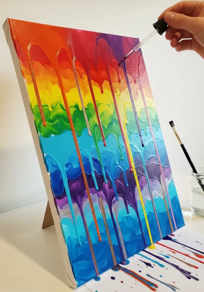 Cascading Rainbow Drips