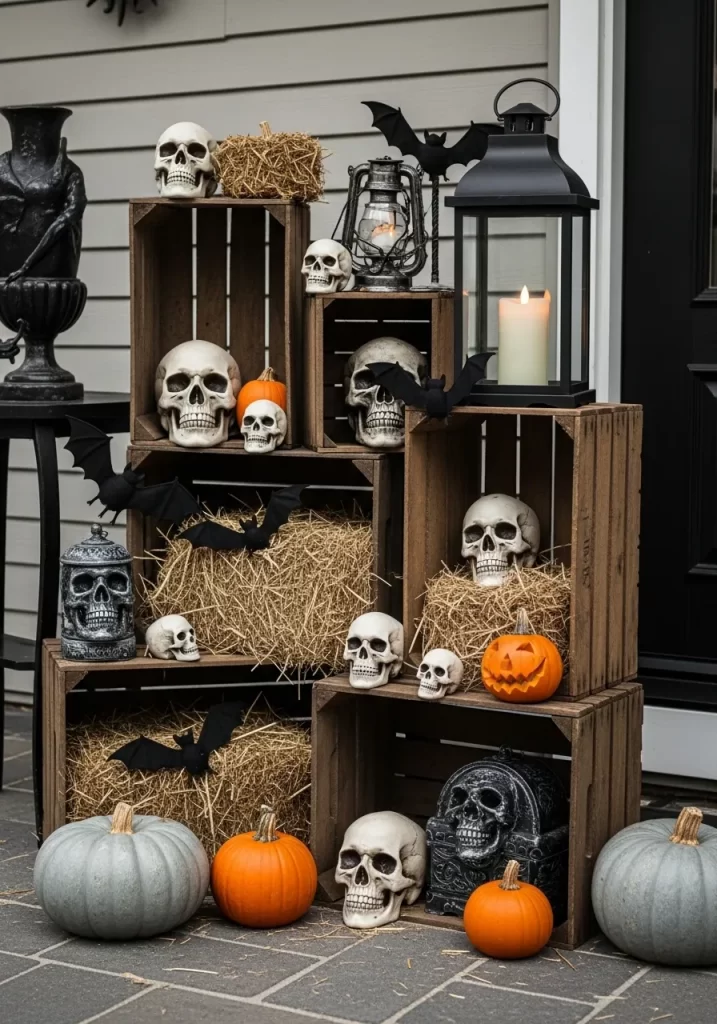 Rustic Halloween Vignette