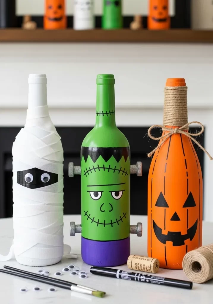 Halloween Monster Bottle Trio