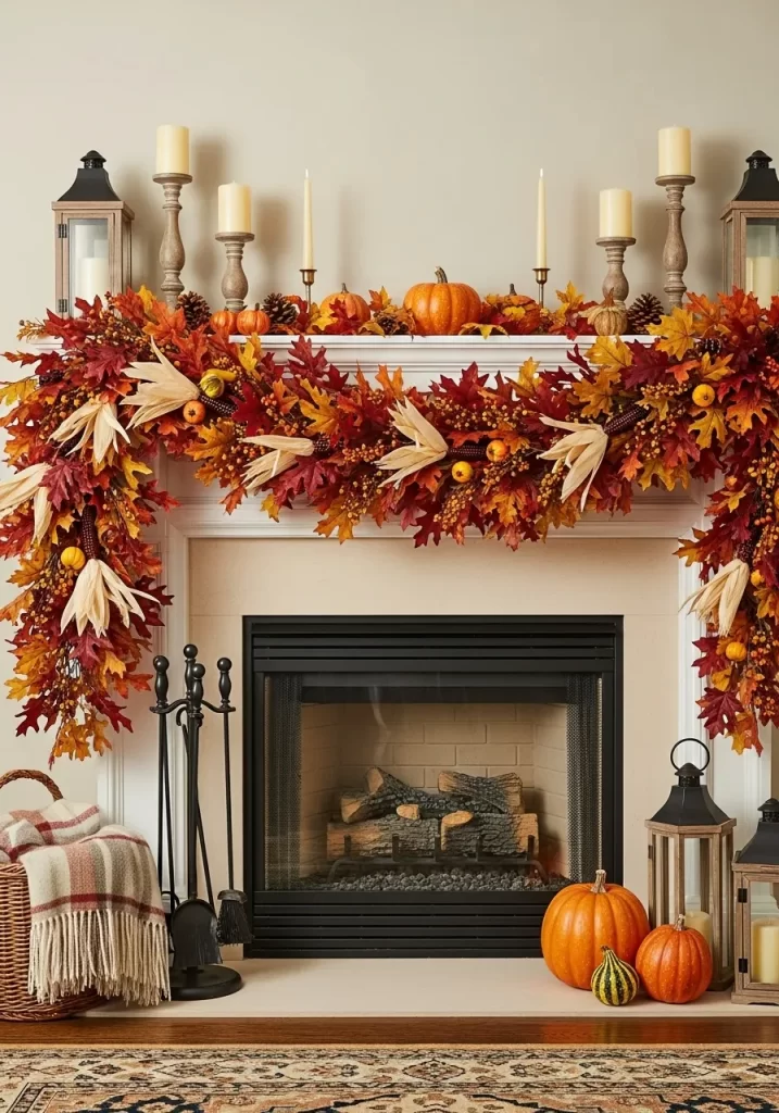 The Grand Harvest Mantelpiece