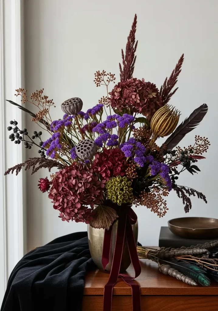 A Dark and Moody Dried Bouquet