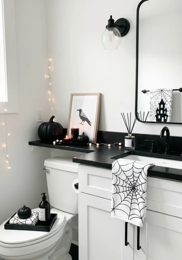The Spooky Chic Minimalist Bathroom