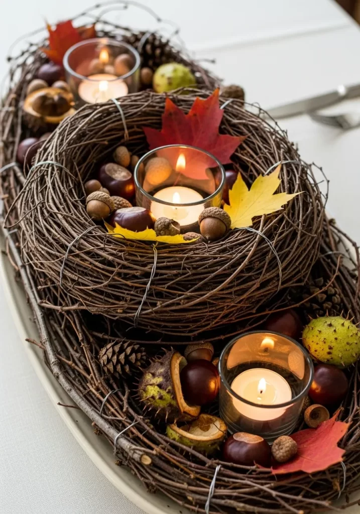 Rustic Twig and Chestnut Nest