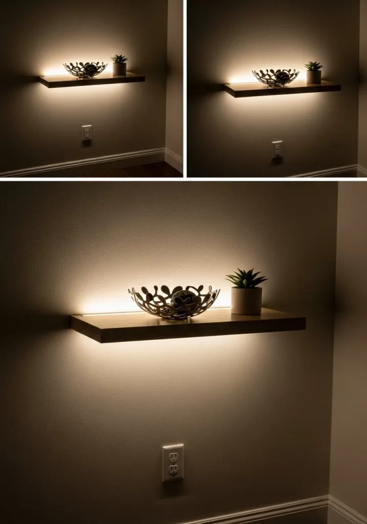 The Illuminated Floating Shelf
