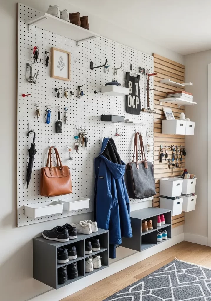 The Dynamic Pegboard Entryway System