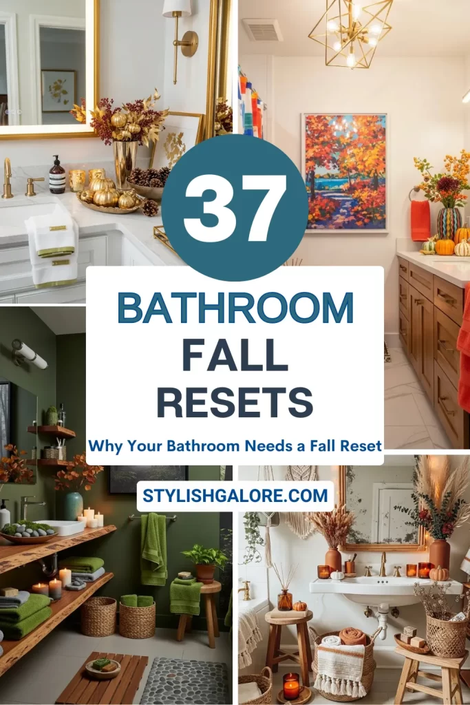Fall Bathroom Decor