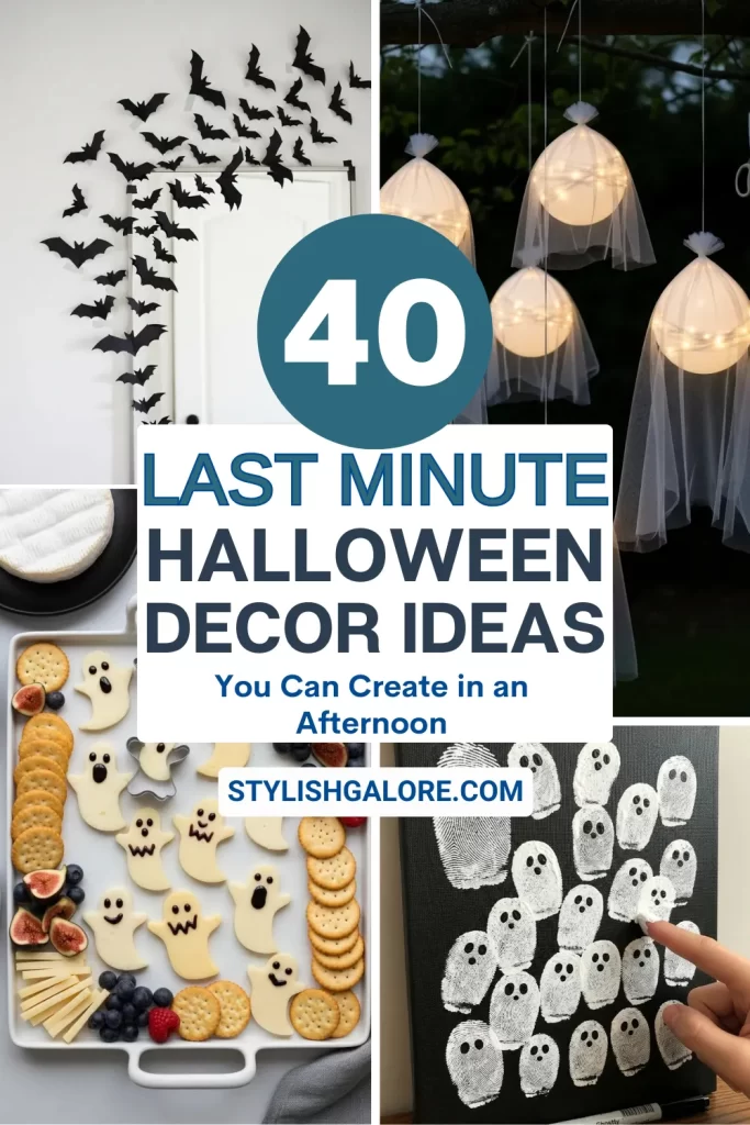 Last Minute Halloween Decor

