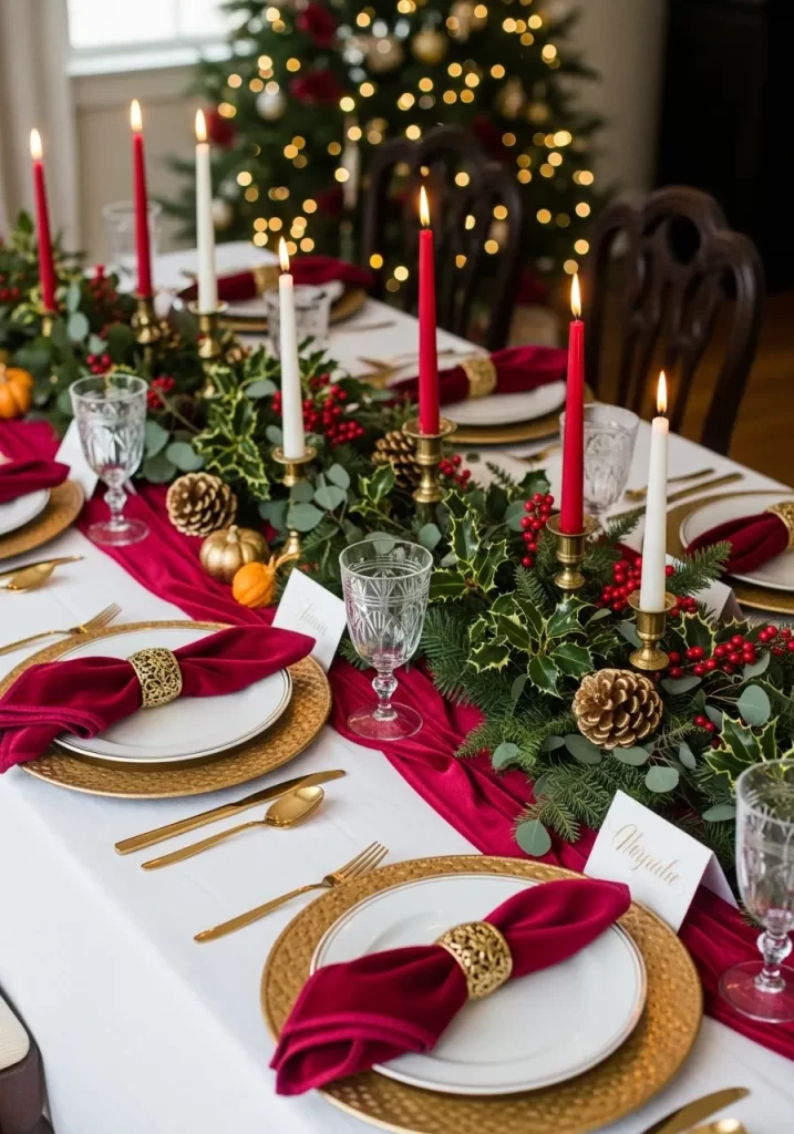 Timeless Crimson & Gold Feast