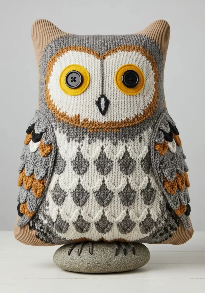 Cozy Woodland Owl Cushion