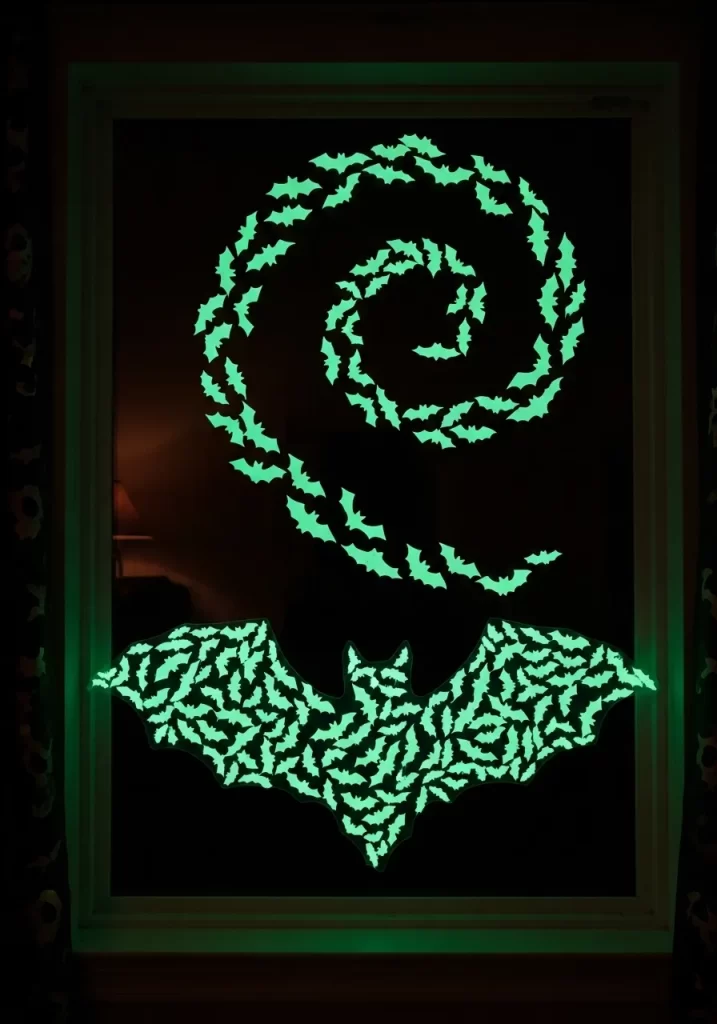 Glow-in-the-Dark Window Bats