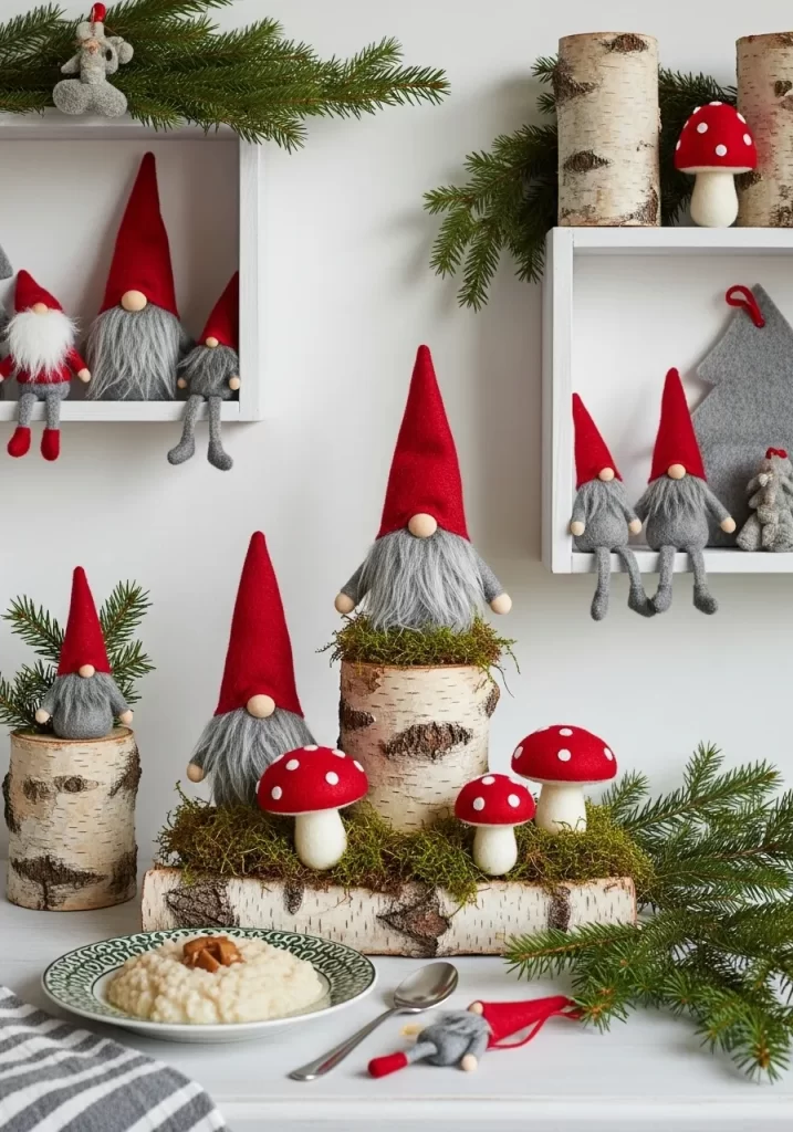 Whimsical Christmas Gnomes (Tomte)