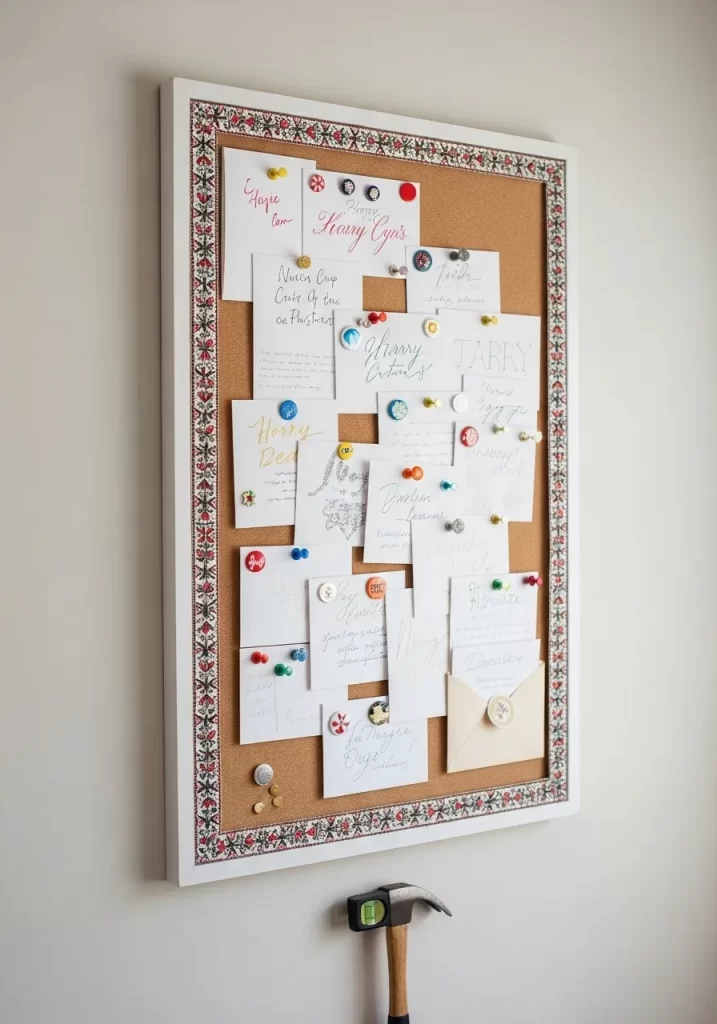 Festive Framed Corkboard